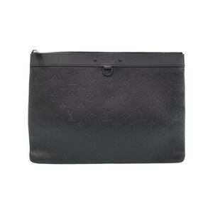 Louis Vuitton Monogram Shadow Black Pochette Discovery Clutch Bag